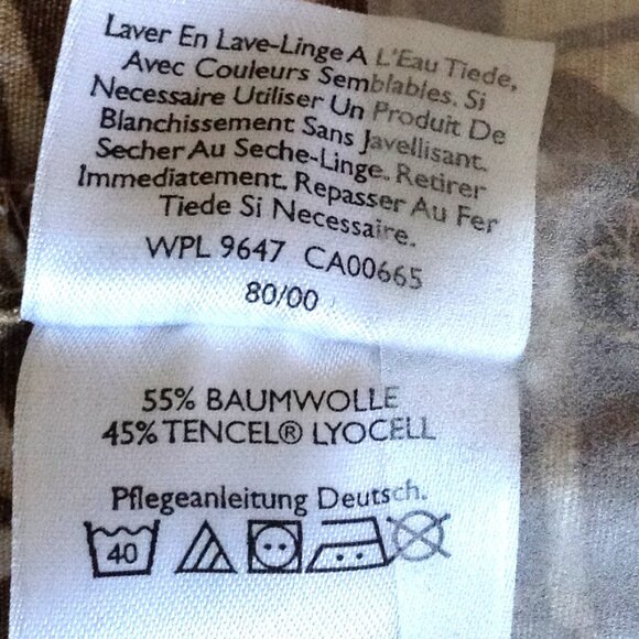 Eddie Bauer Men's Button Down Short Sleeve Shirt Hawaiian Tropical Cotton Blend - Picture 6 of 6